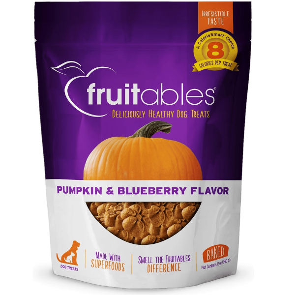 Fruitables Oven - Baked Pumpkin & Blueberry Low - Calorie Dog Treats