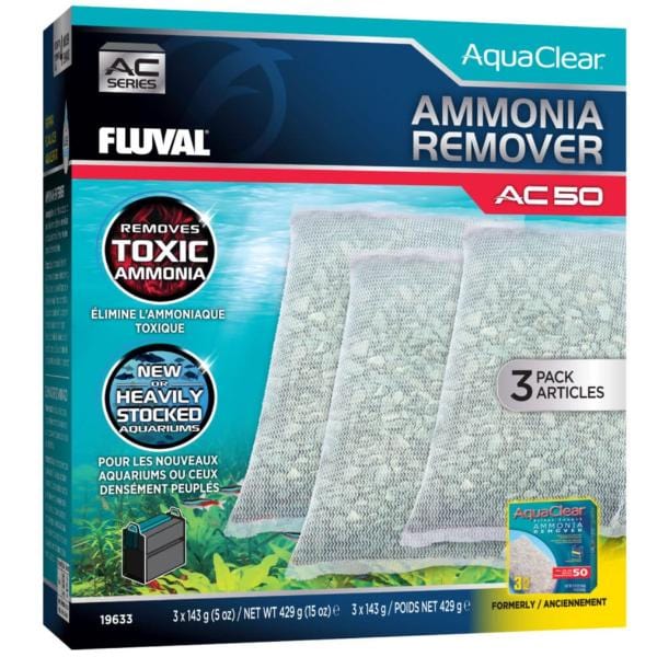 Fluval AC Series Ammonia Removal Power Filter Insert for Freshwater Aquariums