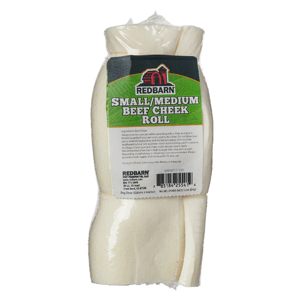 RedBarn All - Natural Lightweight Collagen - Rich Beef Cheek Roll for Dogs