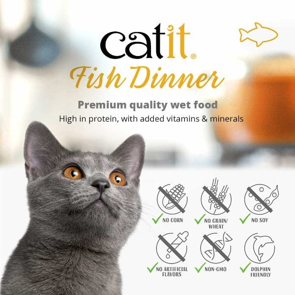 Catit Whitefish & Pumpkin Wet Cat Food - Fish Dinner for Your Feline