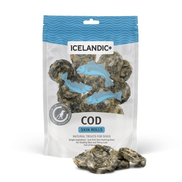 100% Pure Icelandic Cod Skin Rolls - Healthy Dog Treats (Special Order)