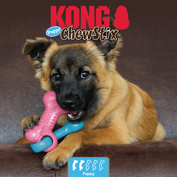 KONG Puppy Link ChewStix - Ideal Dog Toy for Teething Puppies