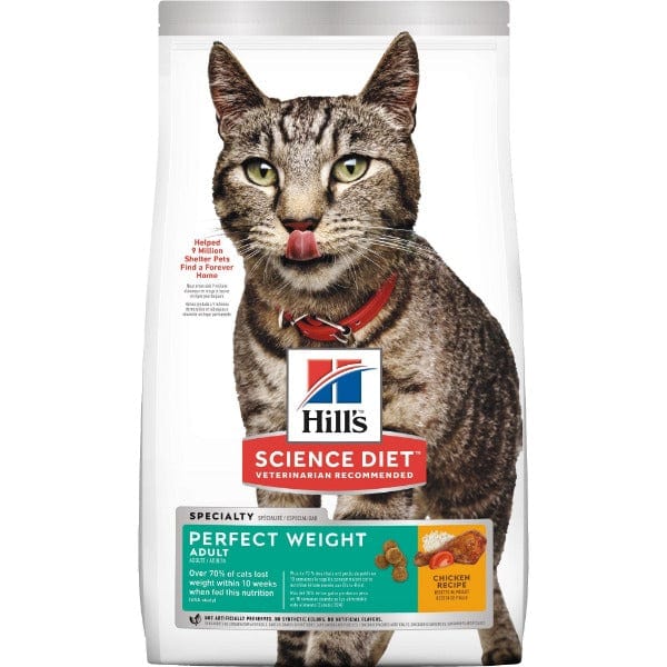 Hill's Science Diet Dry Cat Food with Chicken Recipe for Adult Cats' Perfect Weight