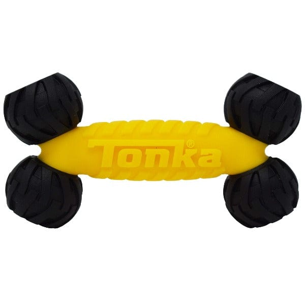 Durable Tonka Heavy - Duty Rubber Dog Bone Toy for Energetic Pups