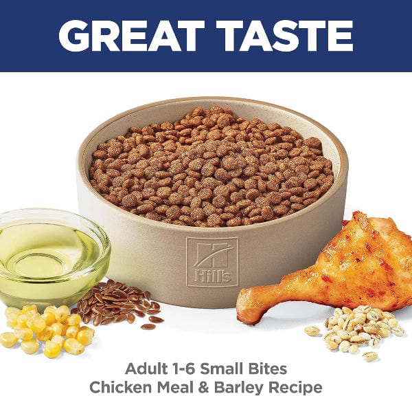 Hill's Science Diet Dry Dog Food for Adult Dogs - Small Bites with Chicken and Barley Recipe