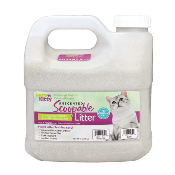 Here Kitty 6.8kg Unscented Super-Absorbent Clumping Cat Litter