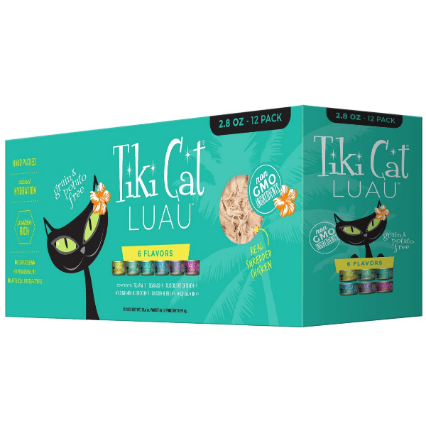 Tiki Cat Luau Assorted Flavors 12-Pack Canned Wet Cat Food for Felines