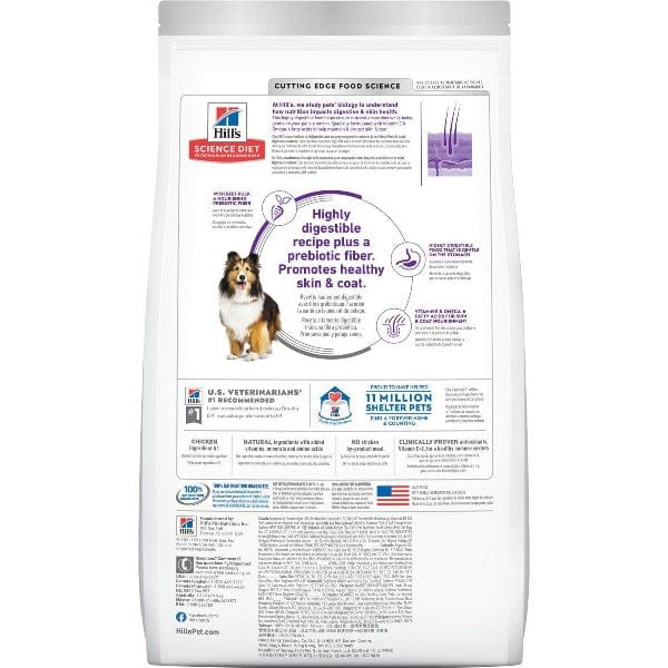 Hill's Science Diet Dry Dog Food for Adult Dogs with Sensitive Stomach and Skin
