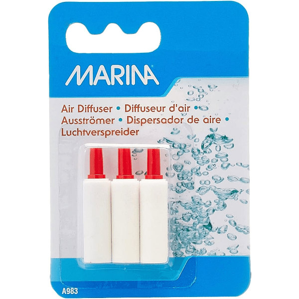 3-Pack of Highly Permeable Marina Mist Air Stones for Aquariums