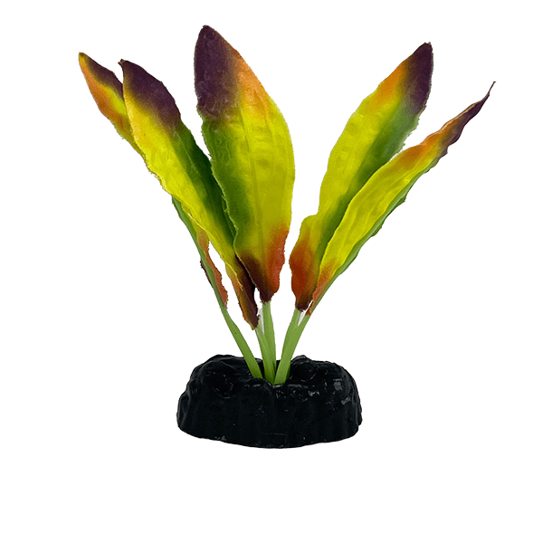 Aquarium Decorative Fish Gear Flame Sword Silk Betta Artificial Aquatic Plant Set of 4