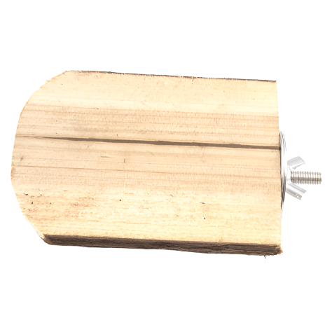 Natural Pine Moss Hollow Wood Perch for Small Animals' Exercise
