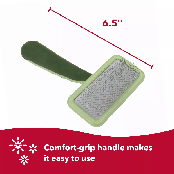 Safari Soft Cat Slicker Brush for All Coat Types, Comfort-Grip