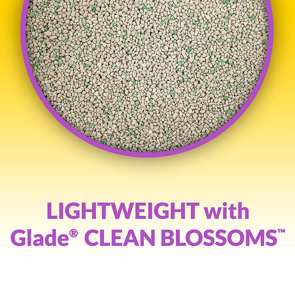Tidy Cats Lightweight Cat Litter with Glade's Clean Blossoms Scent, 2.72kg