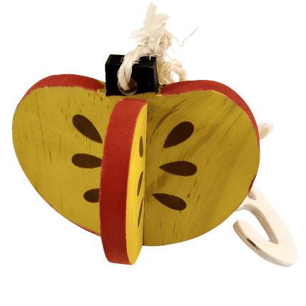 All - Natural Moss Hollow Wooden Pet Fruit - Shaped Chew Toy