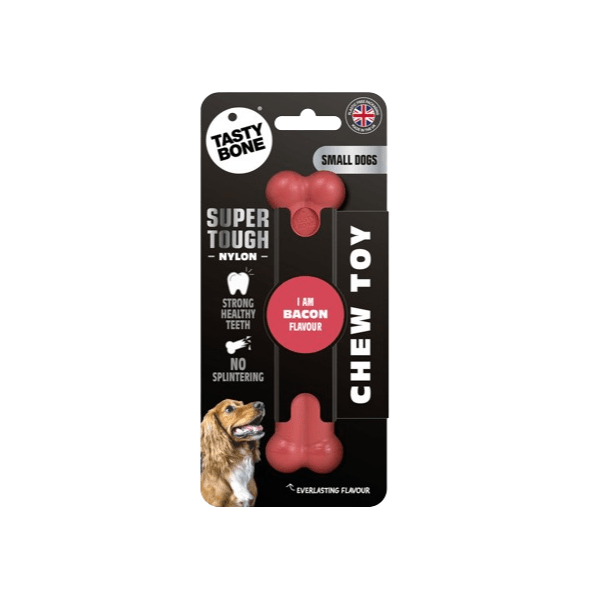 Delicious TastyBone Nylon Dog Chew Bone with Bacon Flavor
