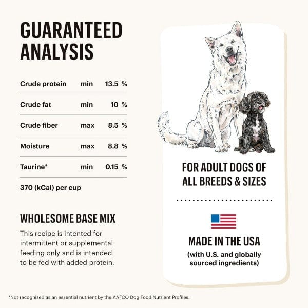 The Honest Kitchen Grain - Free Vegetable, Nut & Seed Dehydrated Base Mix Dog Food for All Adult Dog Breeds (Special Order Product)