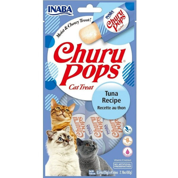 Inaba Churu Pops Cat Treats with Tuna Recipe - Premium Feline Snack