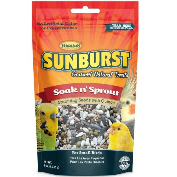 Sunburst Gourmet All - Natural Soak - and - Sprout Treats for Small Birds