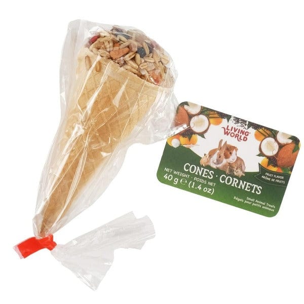Living World Small Animal Fruit - Flavored Toasty Cones