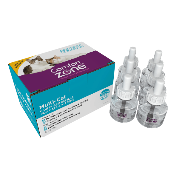Comfort Zone Multi-Cat Pheromone Diffuser Kit for Peaceful Feline Coexistence