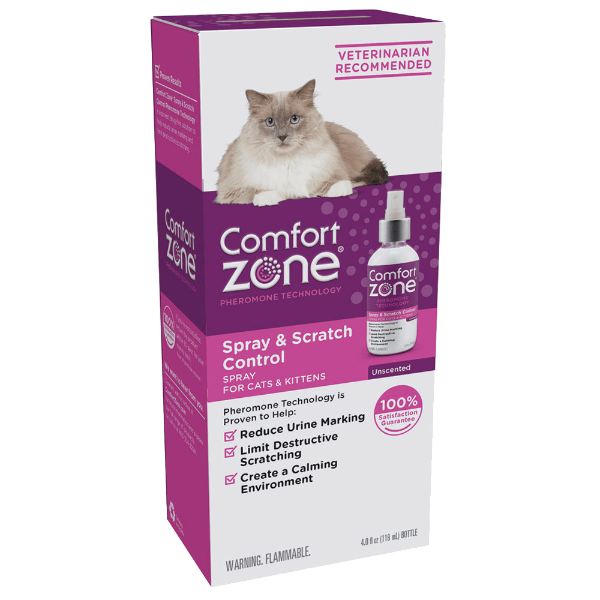 Comfort Zone Cat Calming Spray for Scratching & Urine Marking Control