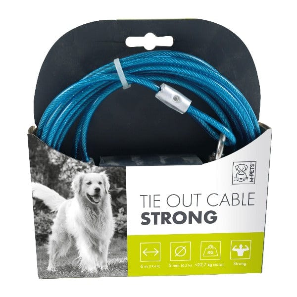 M-PETS Heavy-Duty Dog Tie-Out Cable for Dogs Up to 22.7 kg
