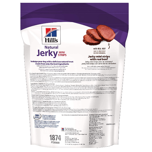 Hill's Science Diet Premium Dog Treats - Mini Jerky Strips Made with Real Beef