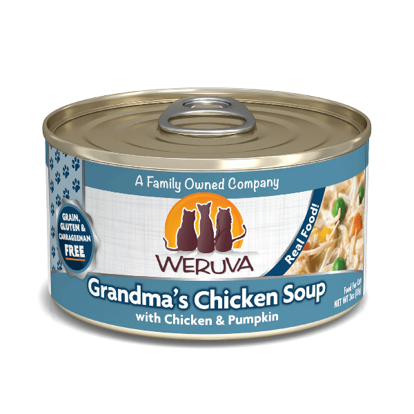 Weruva Canned Cat Food - Grandma's Chicken Soup with Chicken Breast and Pumpkin, 3.0 Ounce Can