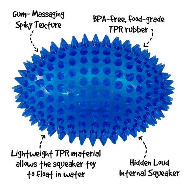 Gnawsome Interactive Squeaking Football Toy for Medium and Large Dogs