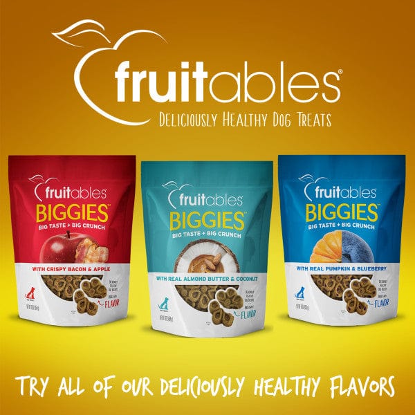 Fruitables Biggies: Crunchy Peanut Butter & Banana Dog Treats