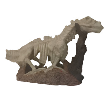 Safe & Non-Toxic Fish Gear Dinosaur Skeleton Ornament for Aquariums