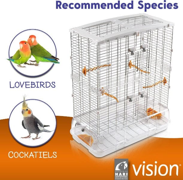 Hari Large Vision L12 Bird Cage for Cockatiels and Lovebirds