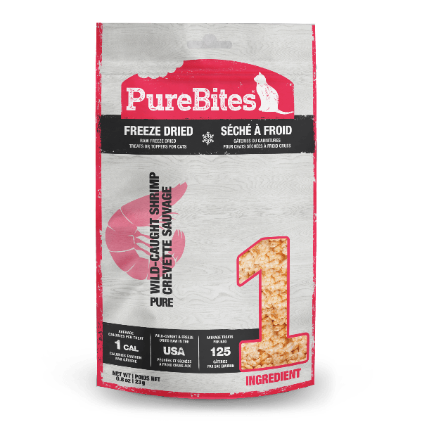 PureBites 23g Freeze-Dried Wild-Caught Shrimp Treats for Cats