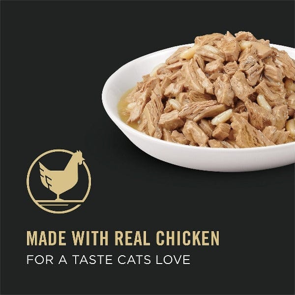 Purina Pro Plan 85g Canned Cat Food: Chicken & Rice Entrée in Flavorful Gravy