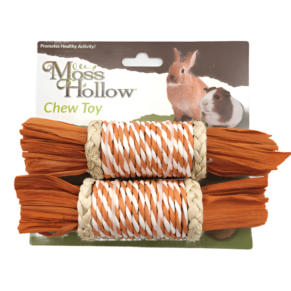 2-Pack Moss Hollow Noisy Rattle Roller for Pets