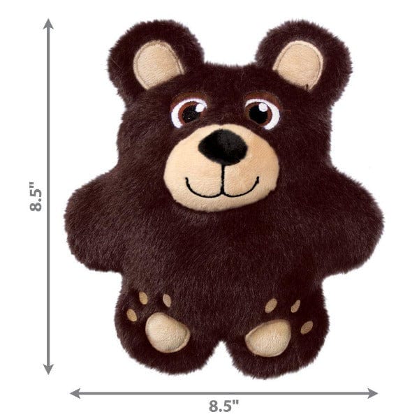 KONG Snuzzles Plush Bear Dog Chew Toy for Indoor Fun