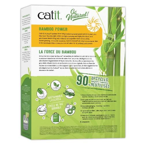 Catit Go Natural Ultra-Light, Highly Absorbent Clumping Bamboo Cat Litter