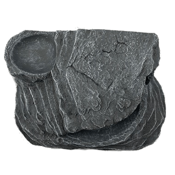 Repti Gear Reptile Hide with Authentic Grey Rock Design