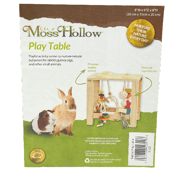 Pet-Friendly Moss Hollow Interactive Play Table for Small Animals