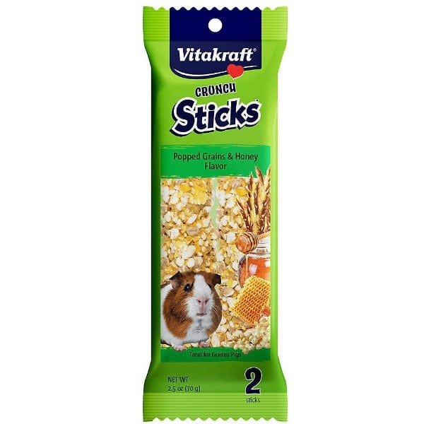 Vitakraft Popped Grains & Honey Fortified Crunch Sticks Ideal for Guinea Pigs