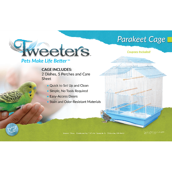 High - Quality Tweeters Parakeet Bird Cage for Optimal Parakeet Living