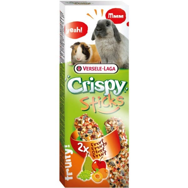 Versele-Laga Fruit Flavored Oven-Baked Crispy Snack Sticks for Pet Rabbits and Guinea Pigs