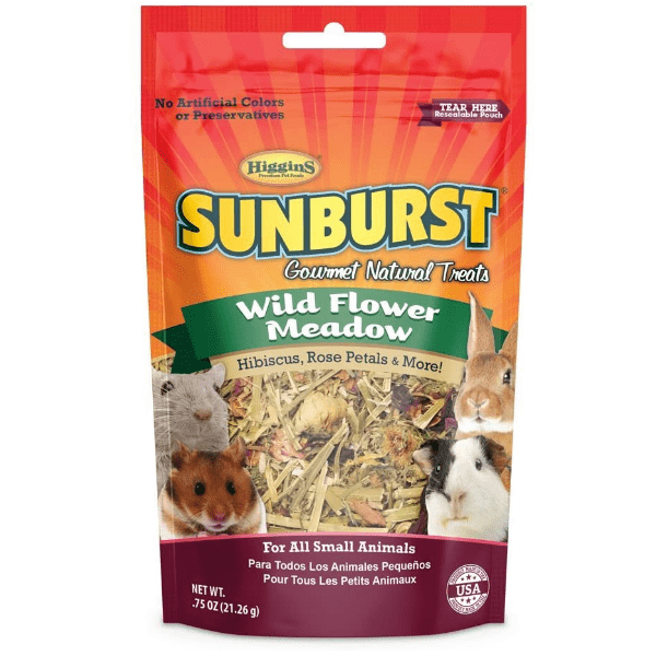 Sunburst Gourmet Natural Wild Flower Meadow Treats for Small Pets