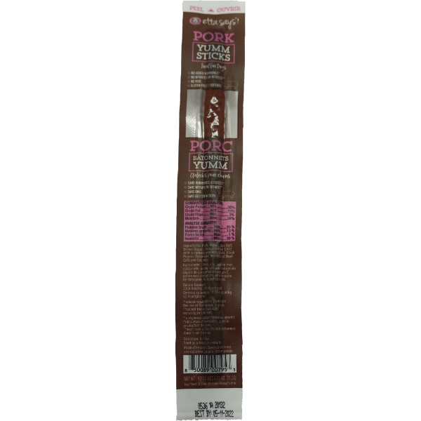Etta Says! Delicious Human - Grade Pork Sticks for Canine Companions