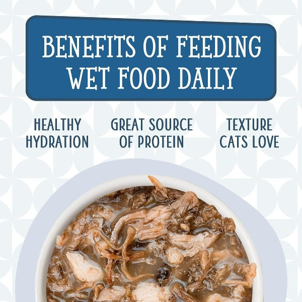 Premium Cat Food Pouch - Cats in the Kitchen with Wild-Caught Tuna, Grass-Fed Beef, and Wild-Caught Salmon - 1 if By Land, 2 if By Sea