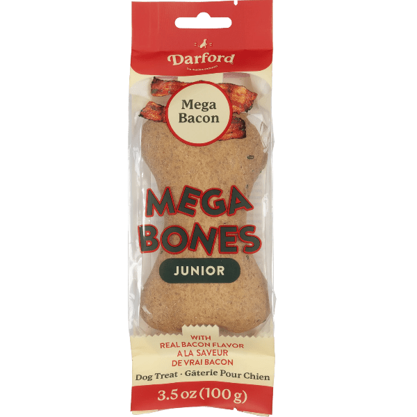 Darford Mega Bacon Flavored Dog Treats - Mega Bones, Including Mega Junior Size