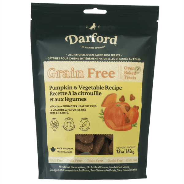 Darford Oven-Baked Grain-Free Dog Treats with Pumpkin Recipe