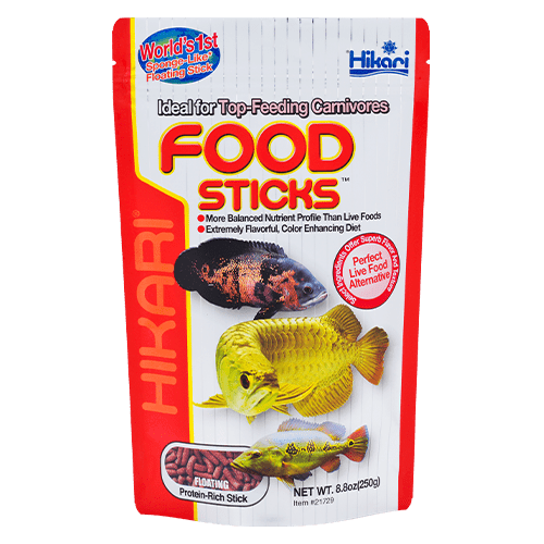 Hikari Premium Tropical Food Sticks for Top - Feeding Carnivorous Fish