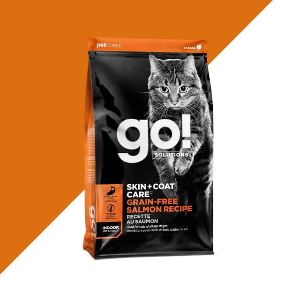 Go! Solutions Grain-Free Salmon Dry Cat Food for Skin & Coat Care
