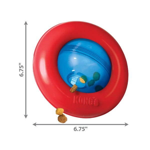 KONG Interactive Gyro Treat - Dispensing Dog Toy for Larger Dogs